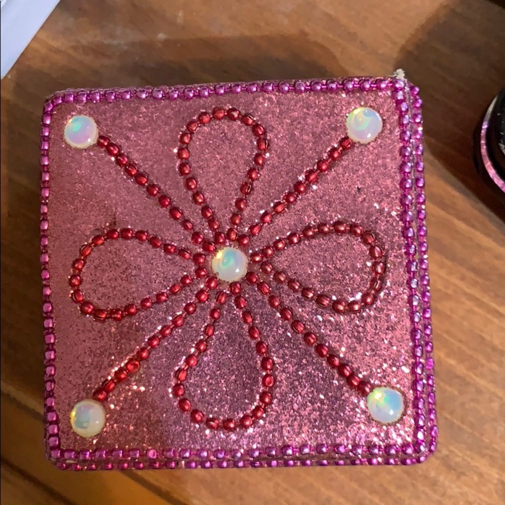 Pink glitter jewelry box BOGO ITEM